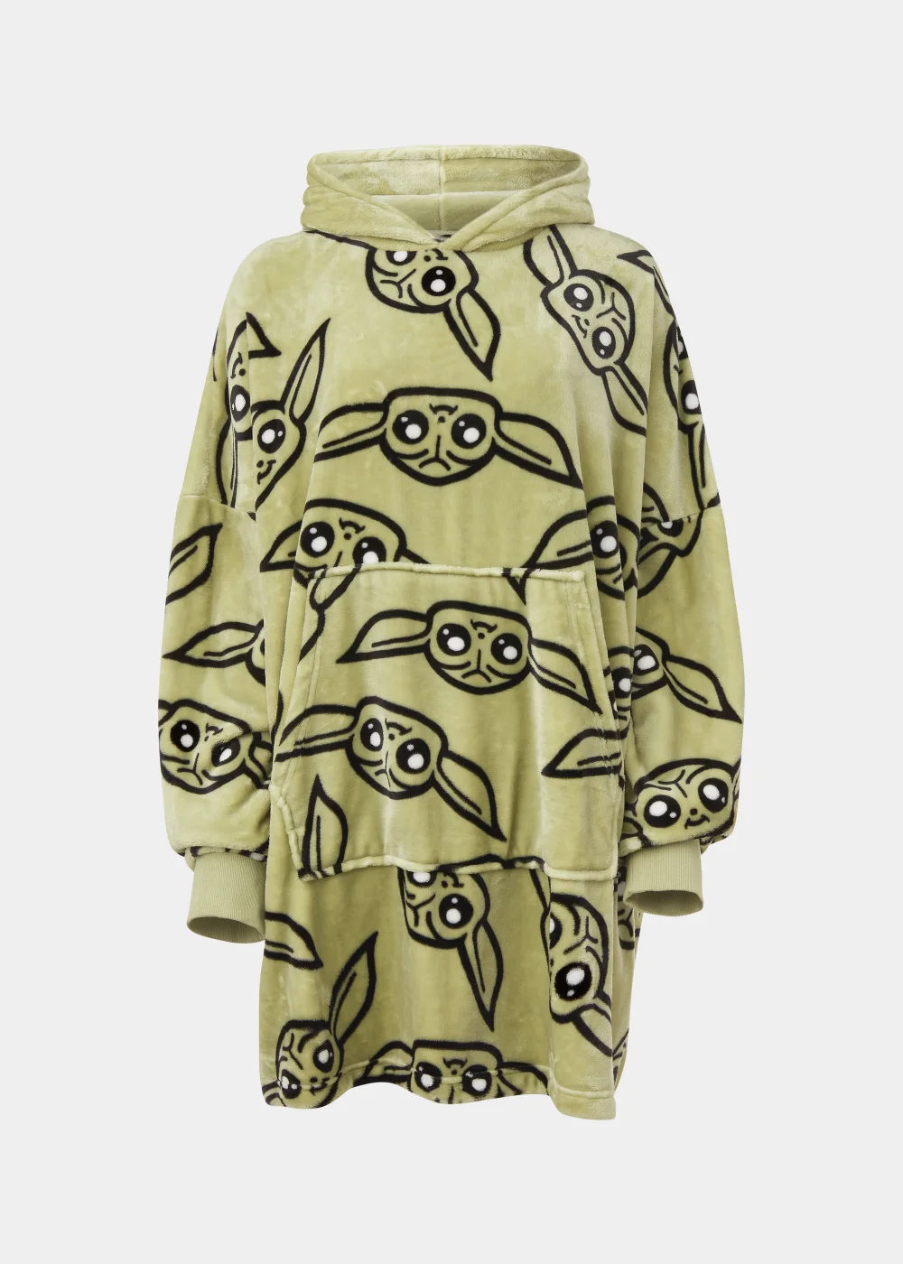 Green Mandalorian Print Snuggle Hoodie - One Size Image 4