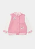 Girls Pink College Jacket (9mths-6yrs) - Age 9 - 12 Months Image 1