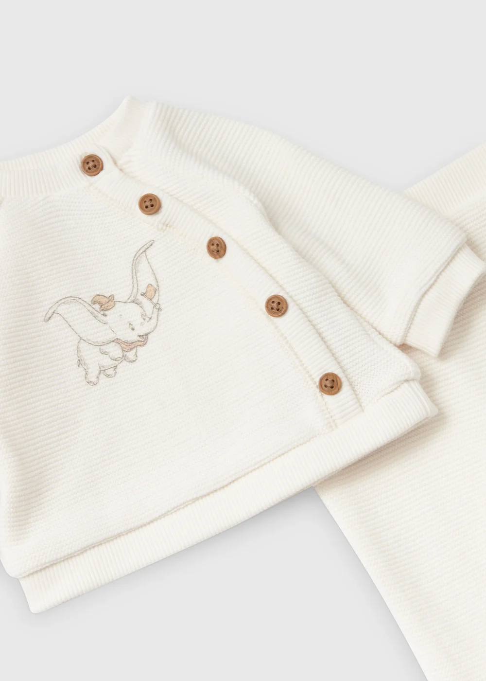 Baby Cream Dumbo Print Sweatshirt & Leggings Set (Newborn-12mths) - 0-3 months Image 2