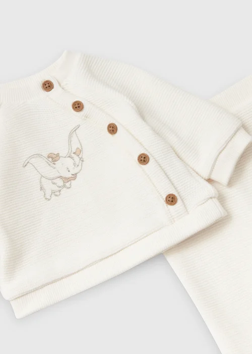 Baby Cream Dumbo Print Sweatshirt & Leggings Set (Newborn-12mths) - 0-3 months Image 2