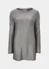 Silver Metallic Longline Top - Small Image 5