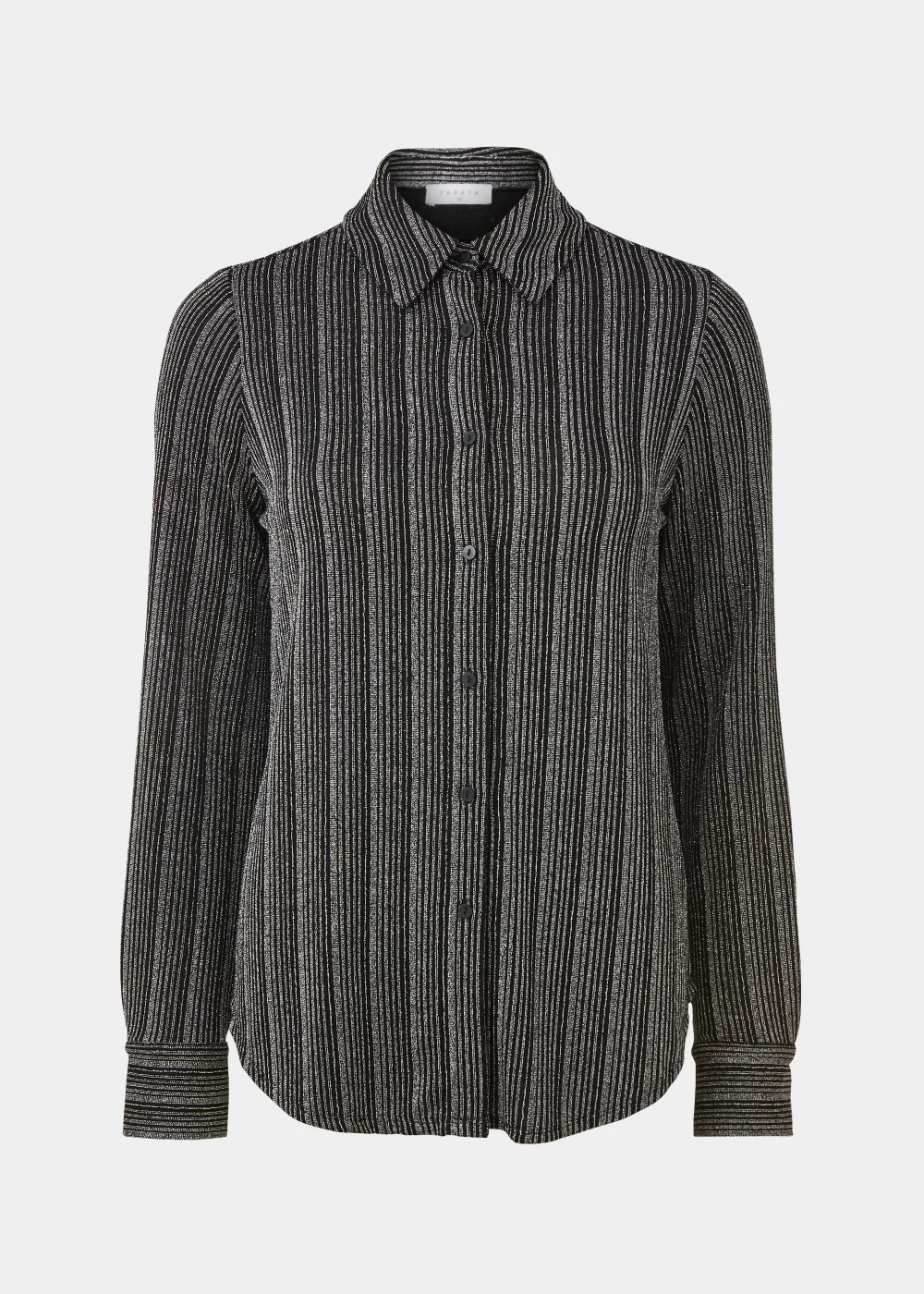 Silver Stripe Long Sleeve Jersey Shirt - Size 8 Image 5