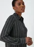 Silver Stripe Long Sleeve Jersey Shirt - Size 8 Image 3