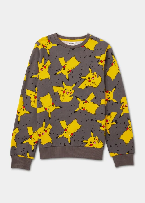 Kids Grey Pokémon Sweatshirt (5-12yrs) - 10 Yrs Image 1