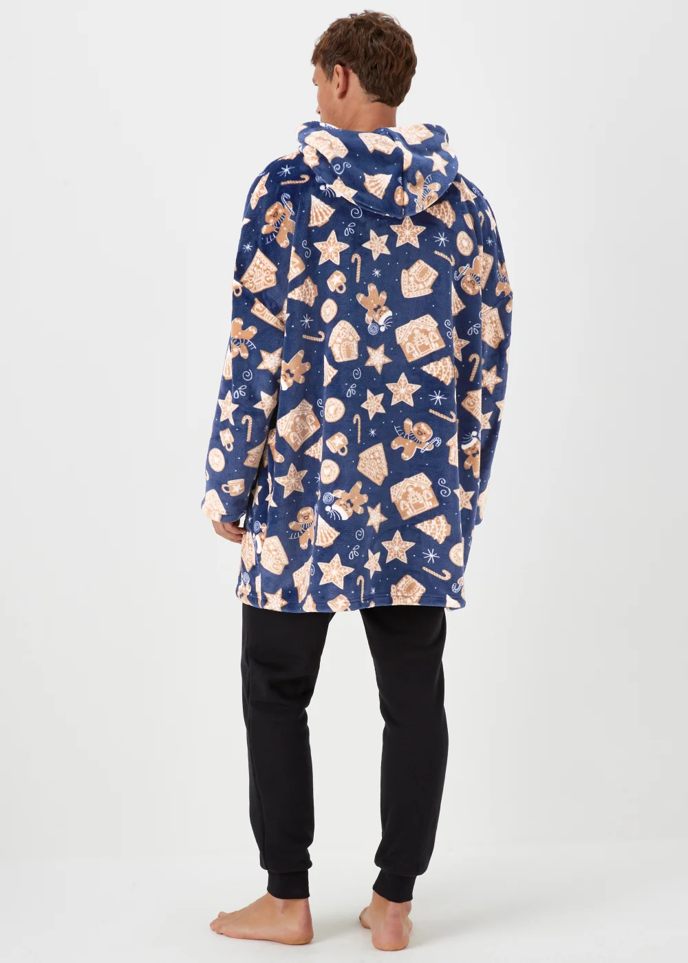 Navy Gingerbread Snuggle Hoodie - Extra small Image 2