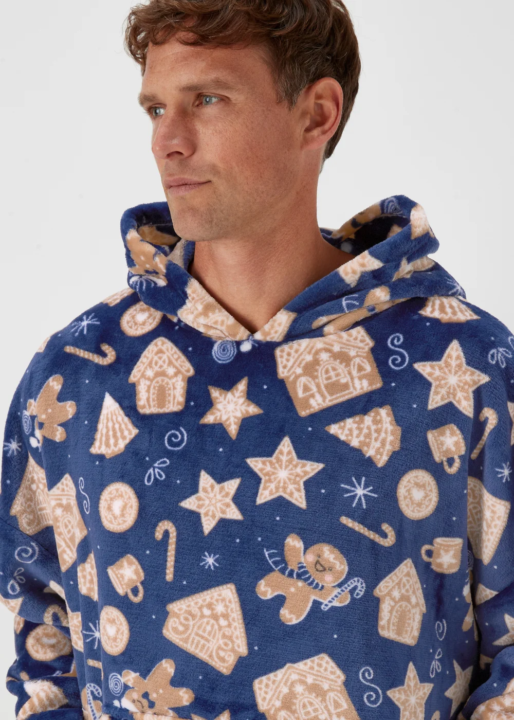 Navy Gingerbread Snuggle Hoodie - Extra small Image 3