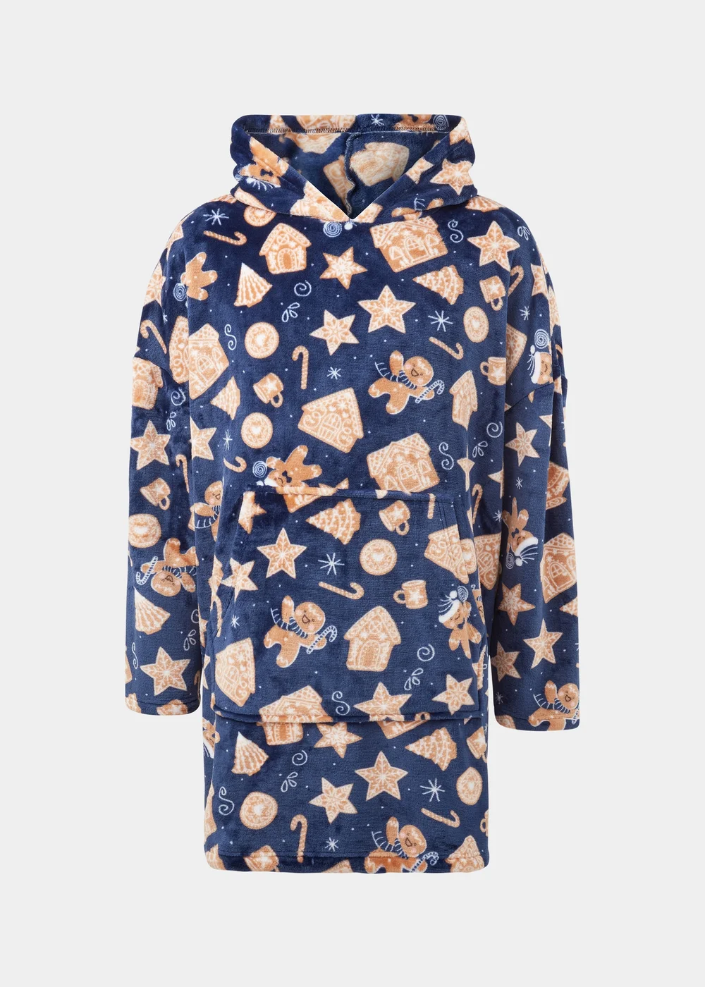 Navy Gingerbread Snuggle Hoodie - Extra small Image 4