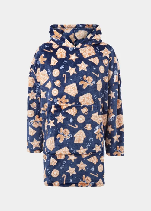 Navy Gingerbread Snuggle Hoodie - Extra small Image 4