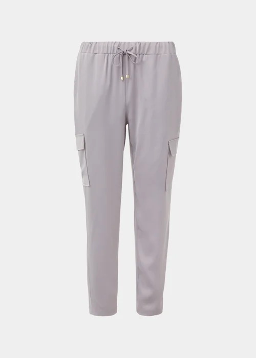 Metallic Satin Cargo Trousers - Size 8 Image 5