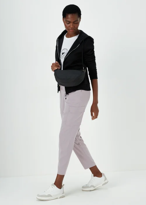 Metallic Satin Cargo Trousers - Size 8 Image 4