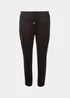 Black Satin Cargo Trousers - Size 8 Image 5