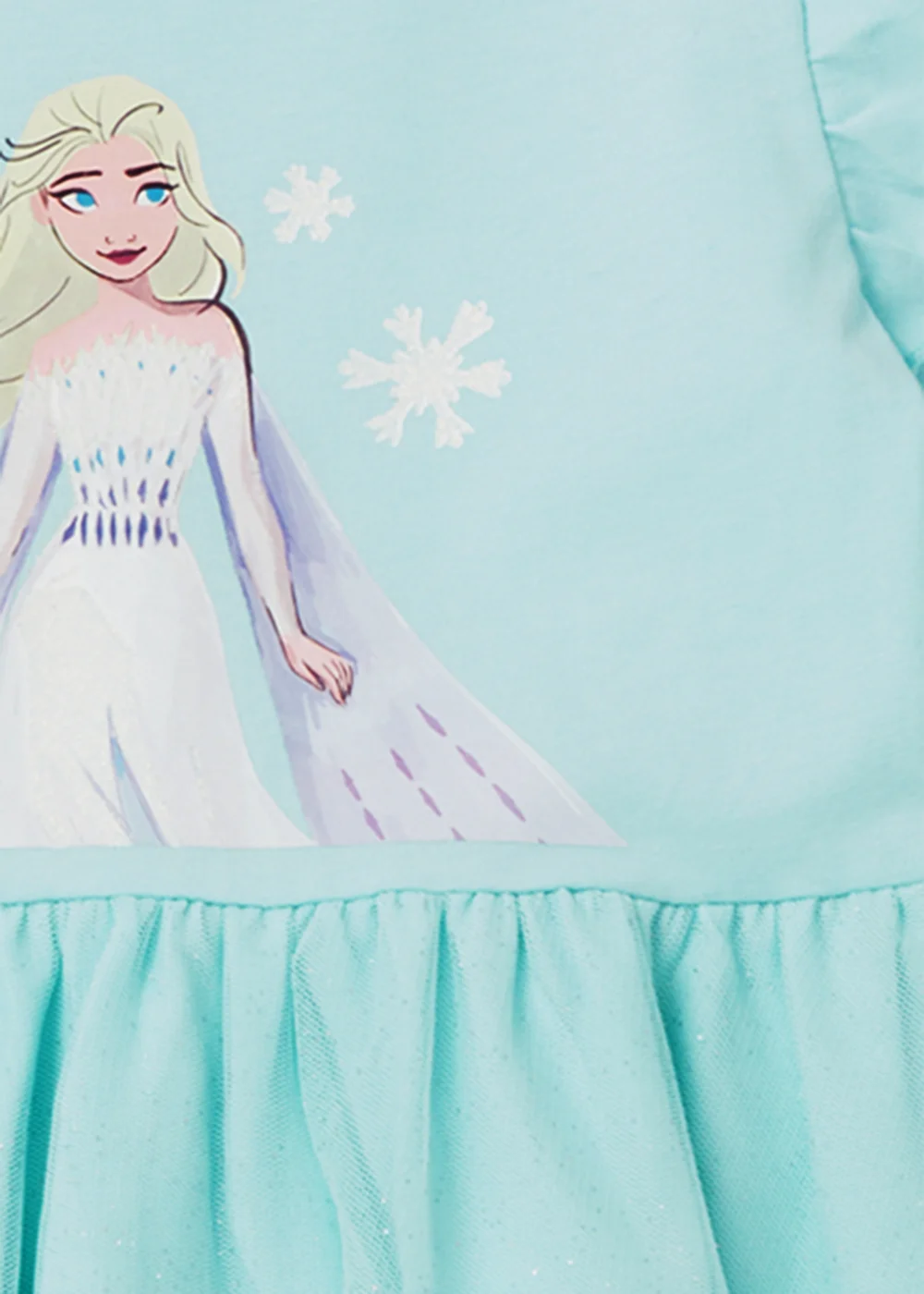 Kids Blue Frozen Elsa Mesh Dress (3-9yrs) - 4 Yrs Image 3