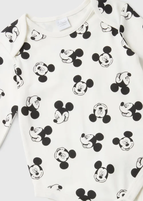 Baby 3 Piece Cream Disney Mickey Mouse Set (Newborn-12mths) - 0-3 months Image 2