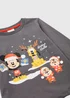 Kids Grey Disney Mickey Mouse Christmas T-Shirt (9mths-6yrs) - Age 9 - 12 Months Image 2