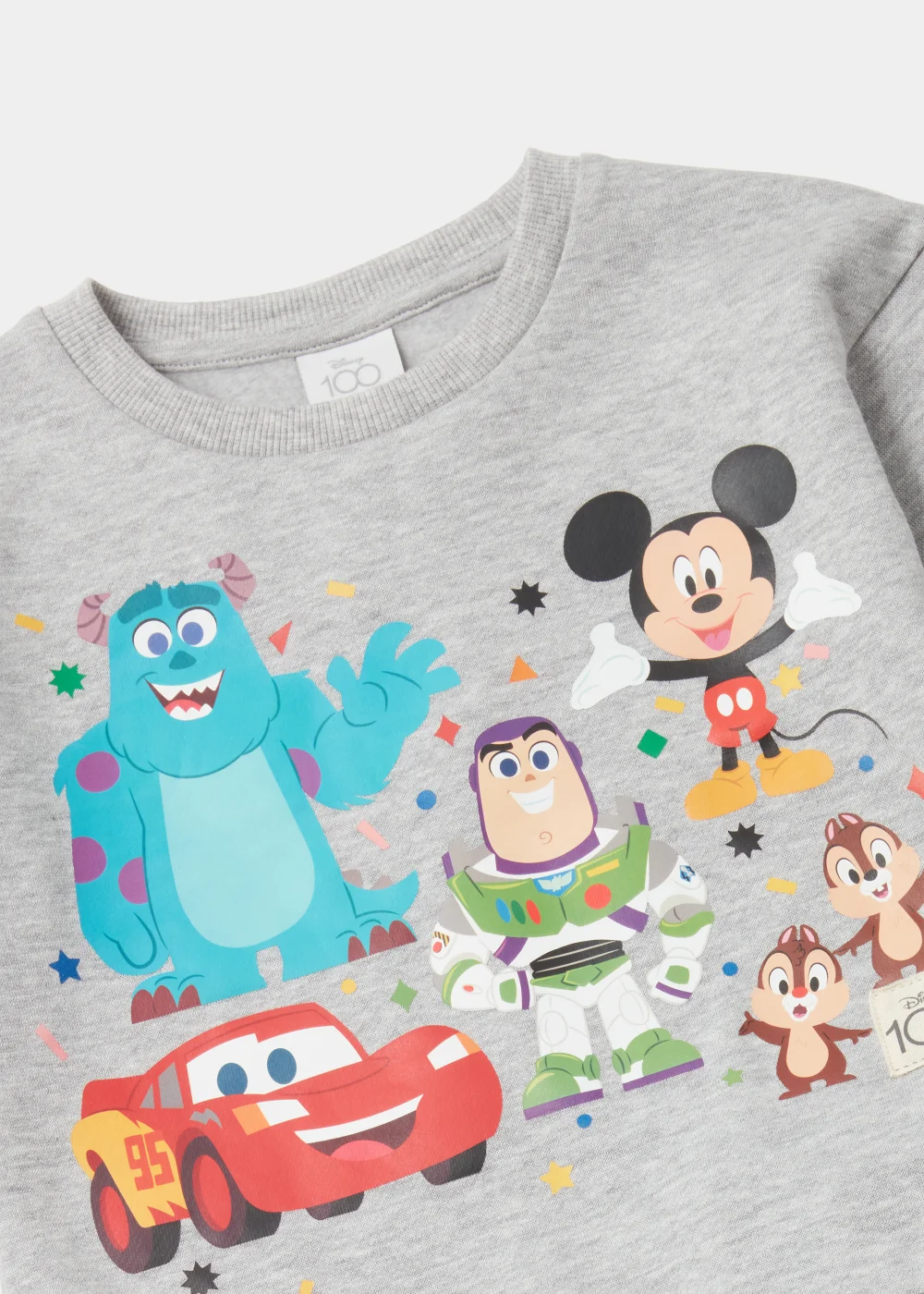 Kids Grey Disney Print Sweatshirt & Joggers Set (9mths-6yrs) - 9-12 months Image 2