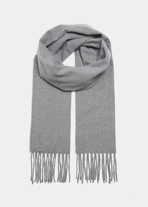 Charcoal Tassel Scarf - One Size Image 1