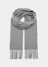 Charcoal Tassel Scarf - One Size Image 1