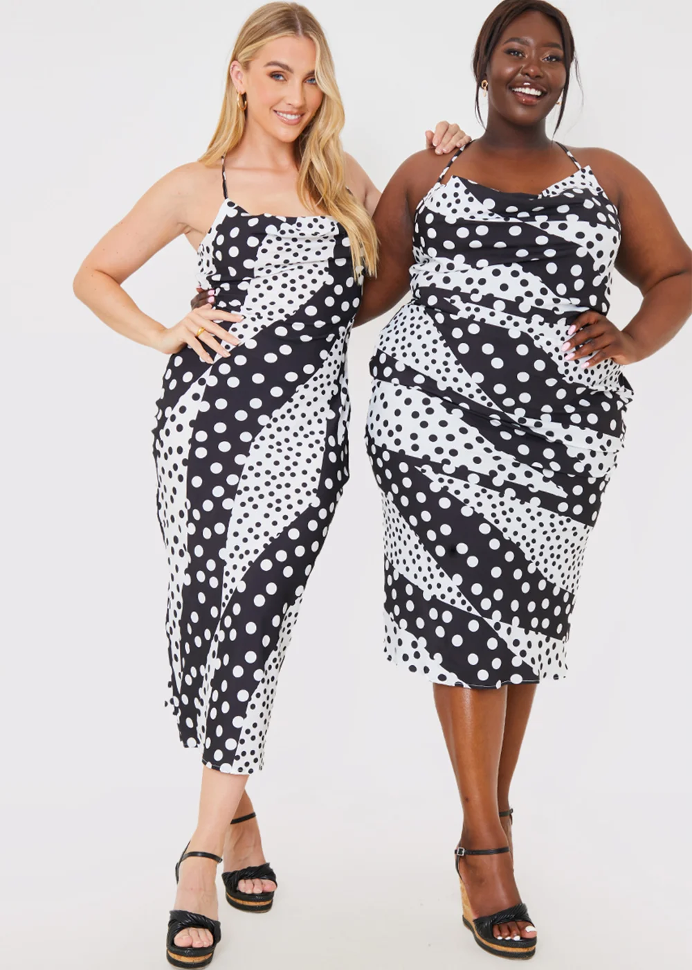 In the Style Jac Jossa White Polka Dot Midi Dress - 8 Image 2