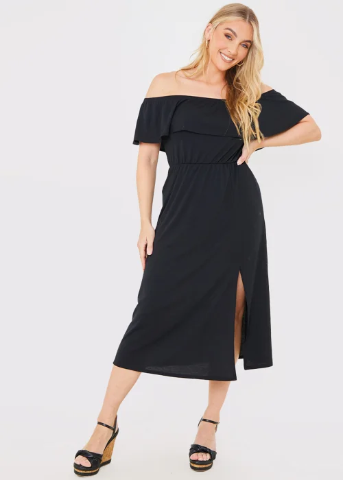 In the Style Jac Jossa Black Bardot Midi Dress - 8 Image 2