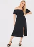 In the Style Jac Jossa Black Bardot Midi Dress - 8 Image 2