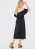 In the Style Jac Jossa Black Bardot Midi Dress - 8 Image 4