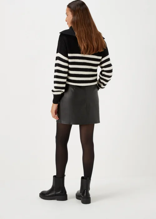 Black PU Mini Skirt - 8 Image 2