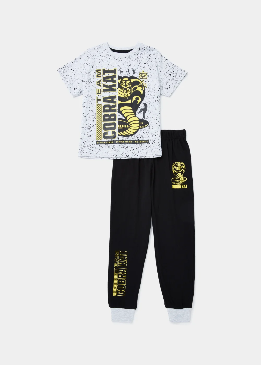 Kids Grey Cobra Kai Pyjama Set (5-12yrs) - Age 7 Years Image 1
