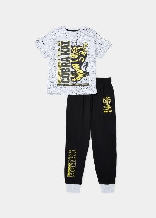 Kids Grey Cobra Kai Pyjama Set (5-12yrs) - Age 7 Years Image 1