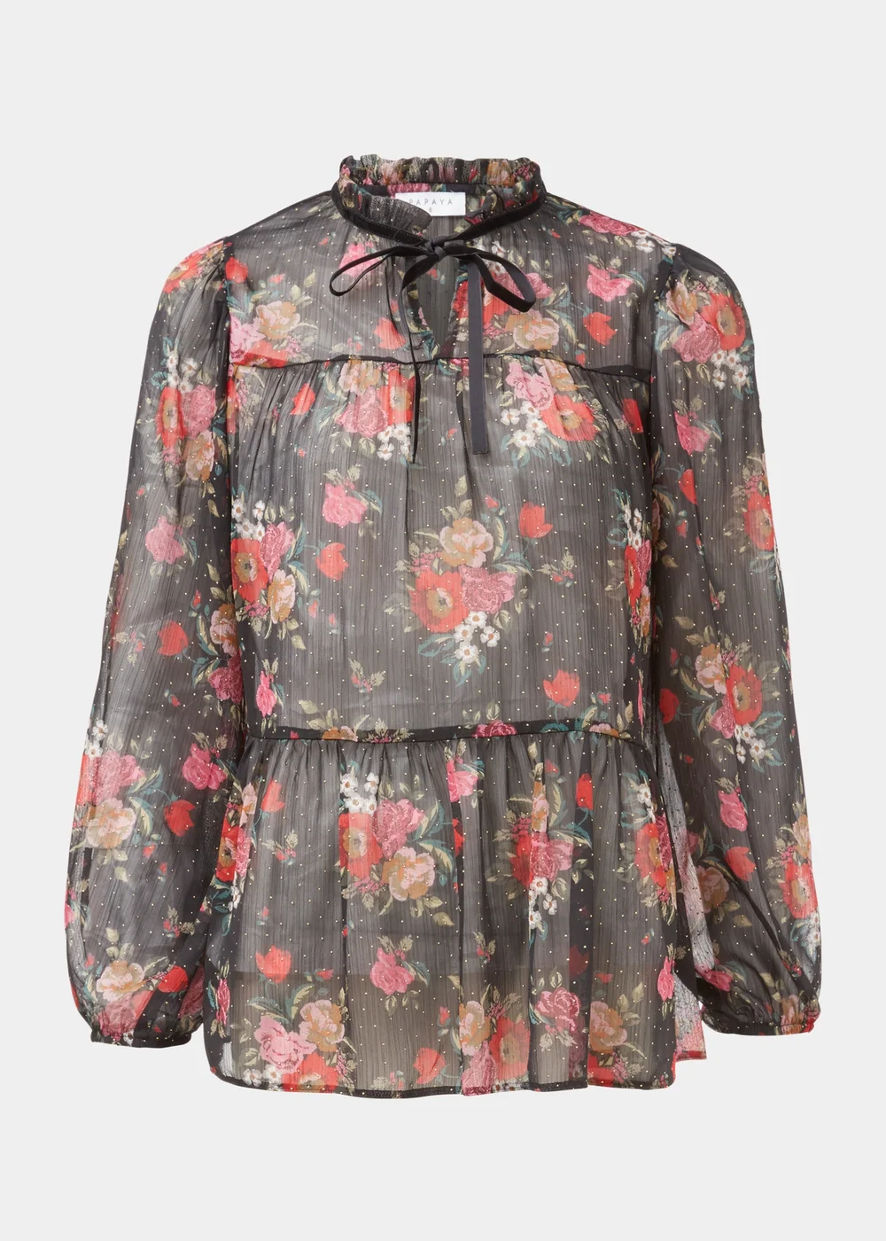 Multicoloured Floral Print Blouse - 8 Image 5