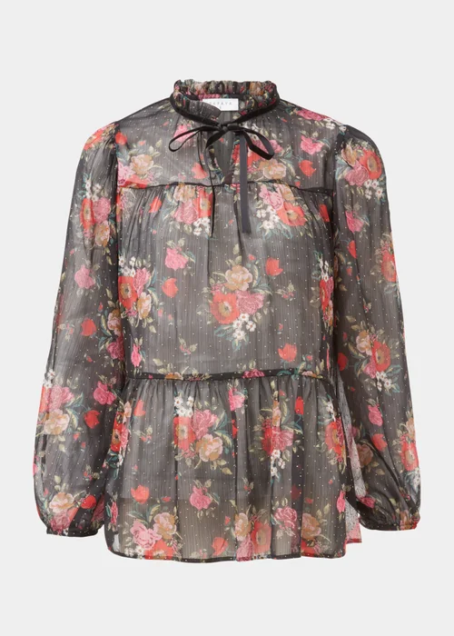 Multicoloured Floral Print Blouse - 8 Image 5