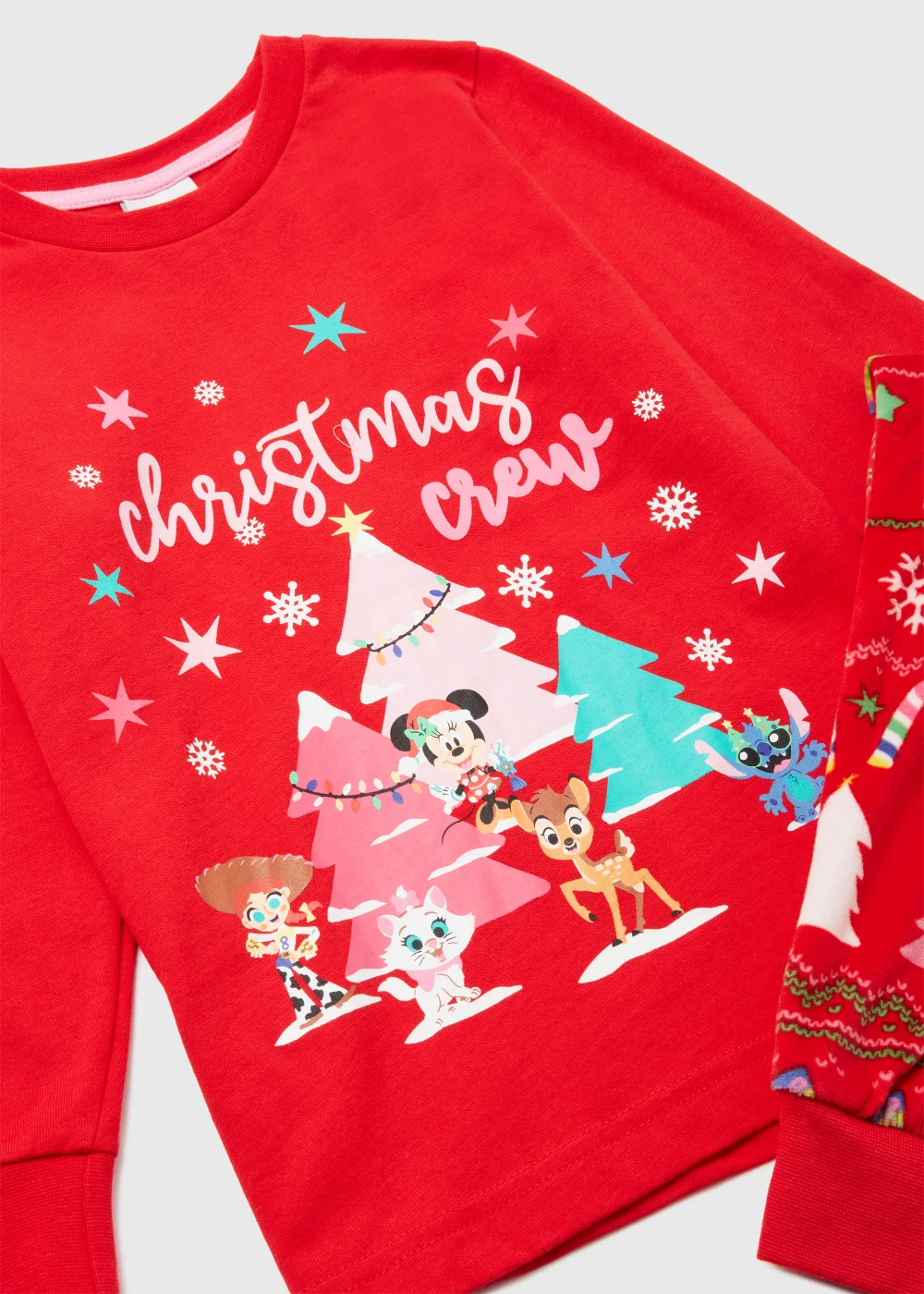 Kids Pink Minnie Mouse Print Mini Me Pyjama Set (4-12yrs) - Age 4 Years Image 2