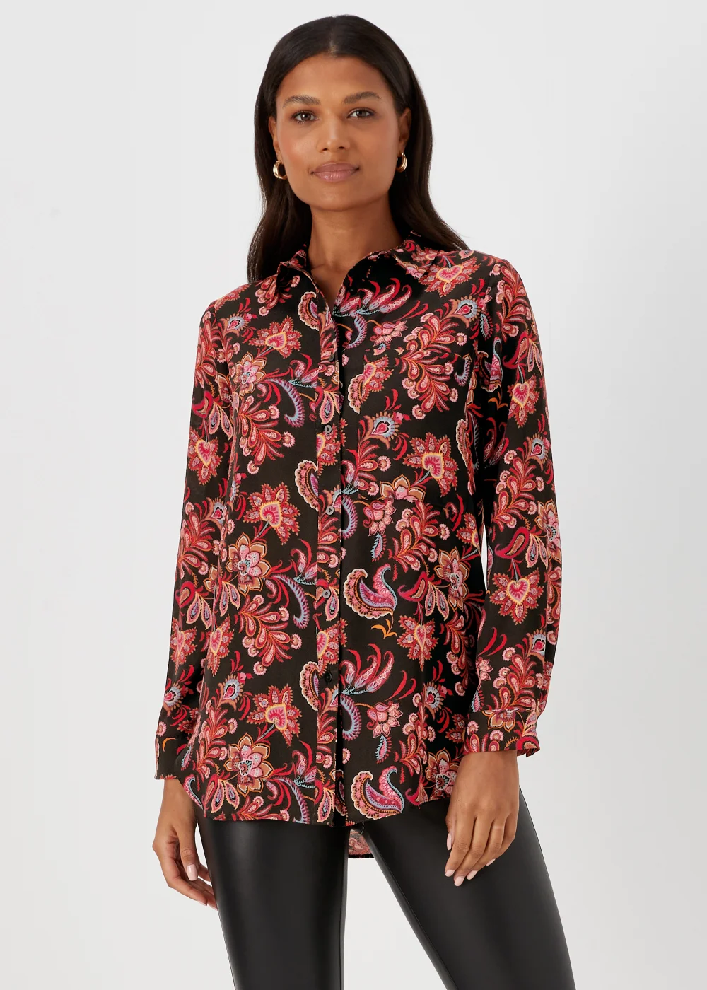 Multicoloured Paisley Print Shirt - 8 Image 1