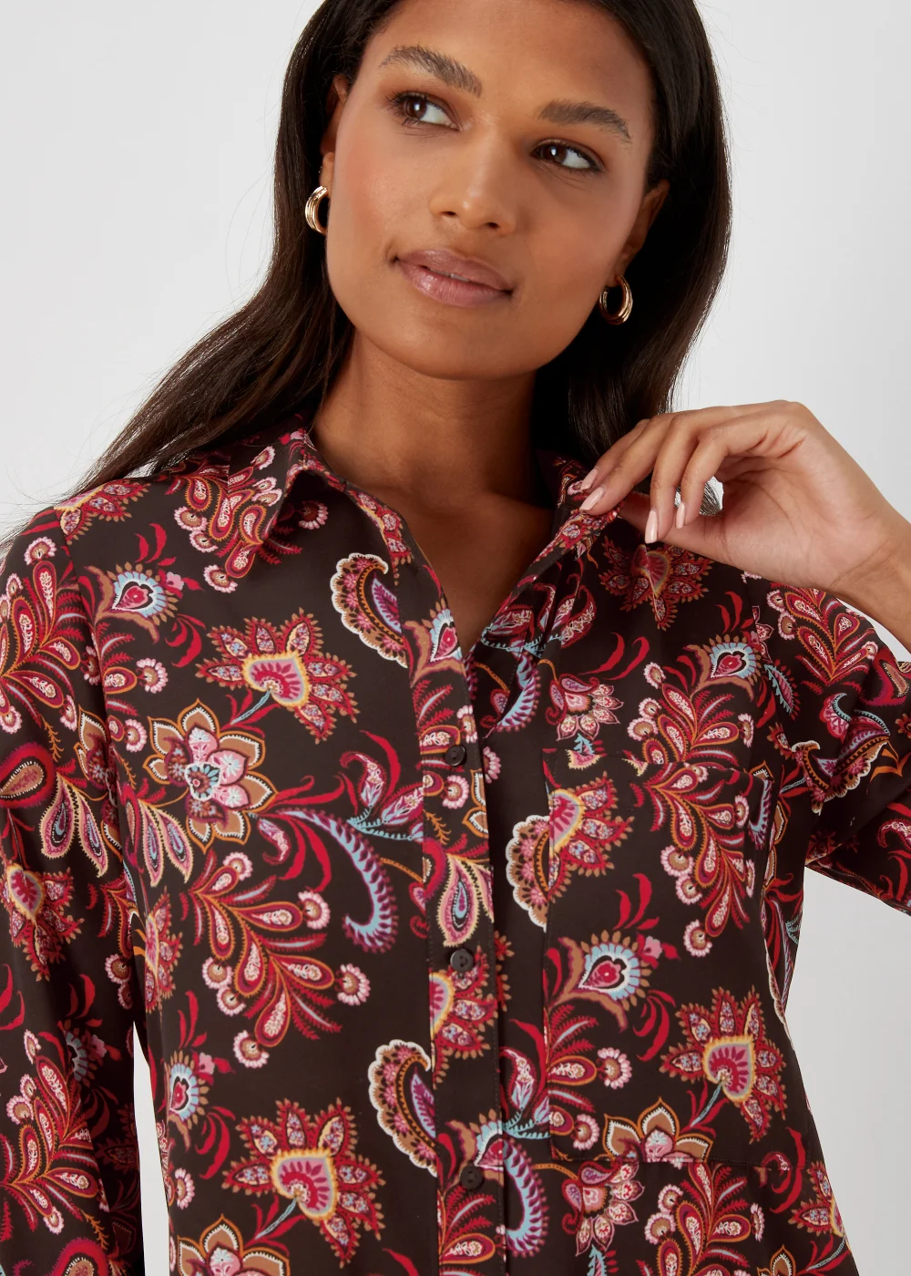 Multicoloured Paisley Print Shirt - 8 Image 3