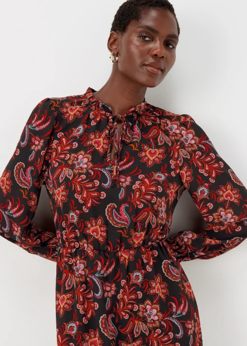 Multicoloured Bubble Paisley Print Mini Dress - 8 Image 3