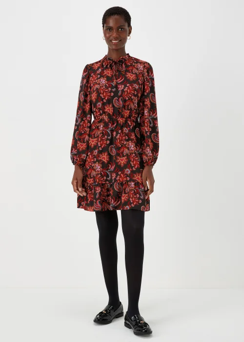 Multicoloured Bubble Paisley Print Mini Dress - 8 Image 1