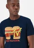 Navy MTV Print T-Shirt - S Image 3