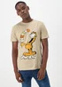 Stone Garfield Print T-Shirt - Small Image 1
