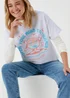 White Ramen Print T-Shirt - S Image 3