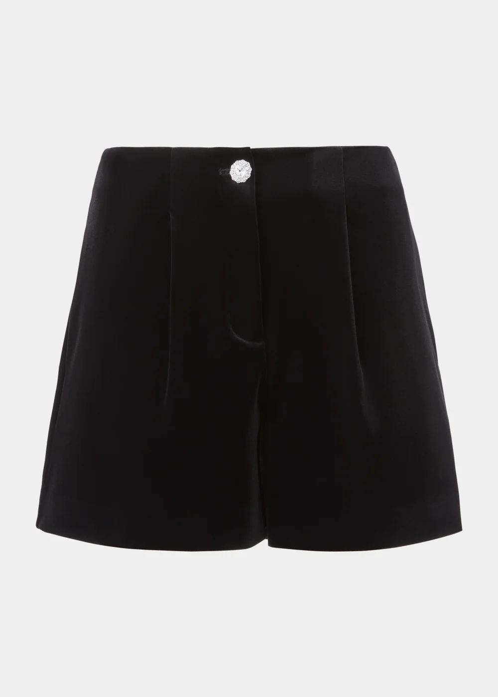 Et Vous Black Velvet Shorts - 8 Image 5