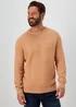 Lincoln Toffee & Ecru Knitted Jumper - Small Image 1