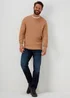 Lincoln Toffee & Ecru Knitted Jumper - Small Image 4
