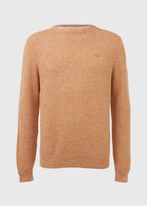Lincoln Toffee & Ecru Knitted Jumper - Small Image 5
