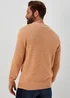 Lincoln Toffee & Ecru Knitted Jumper - Small Image 2