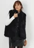 Black Faux Fur Gilet - 8 Image 1