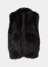 Black Faux Fur Gilet - 8 Image 5