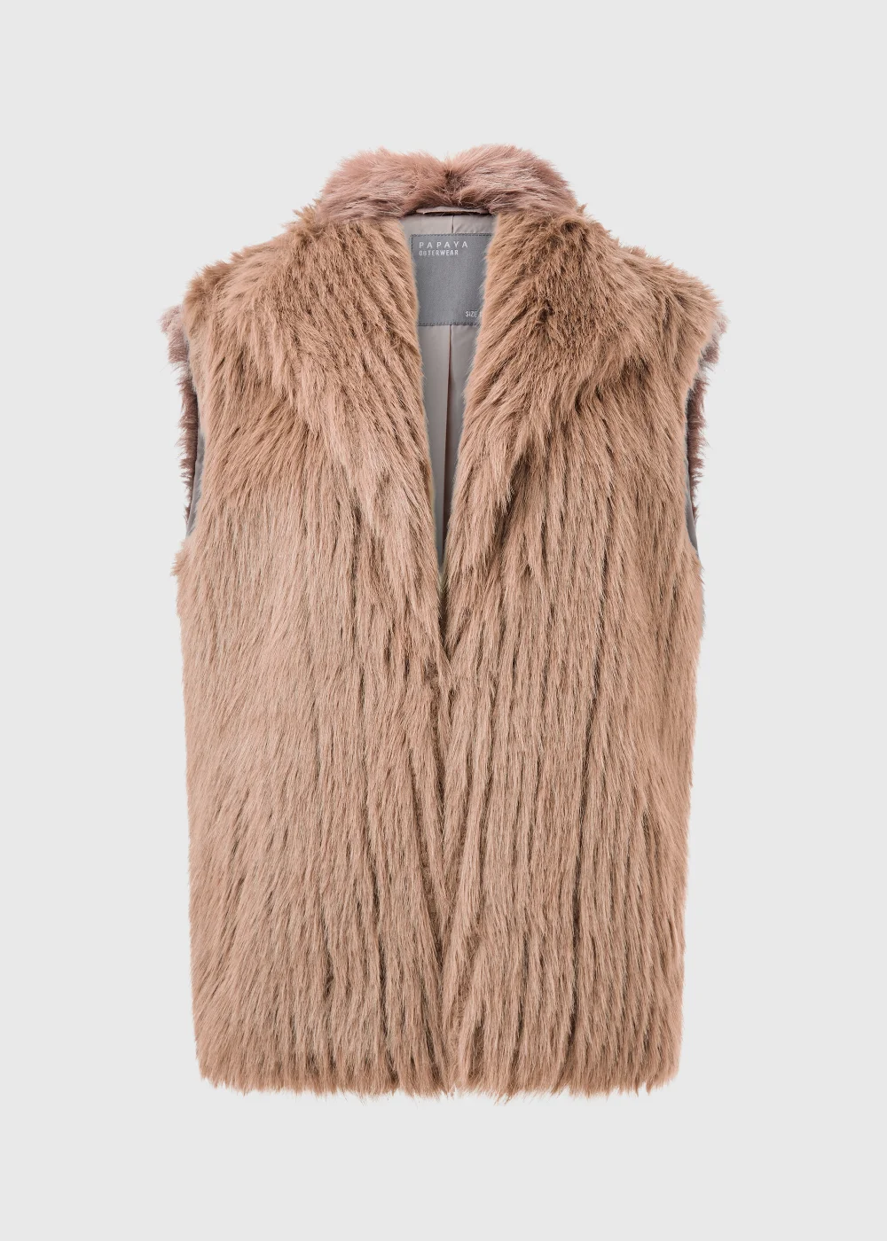 Cream Faux Fur Gilet - 8 Image 5