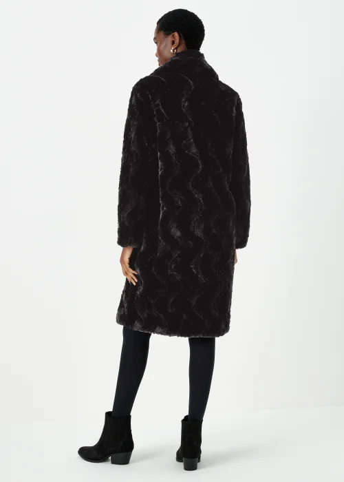 Black Faux Fur Coat - 8 Image 2