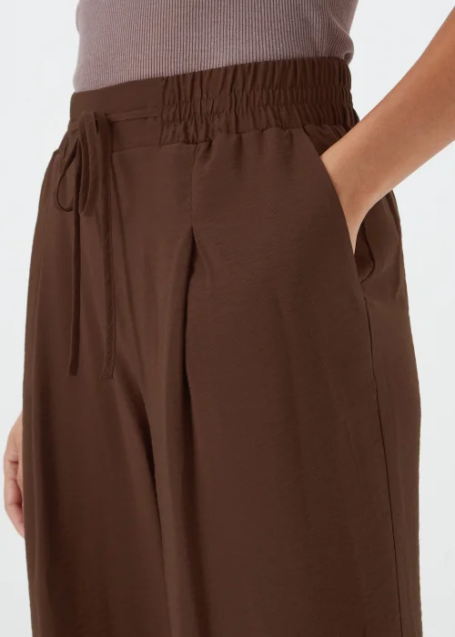 Brown Wide Leg Trousers - 8 Image 3