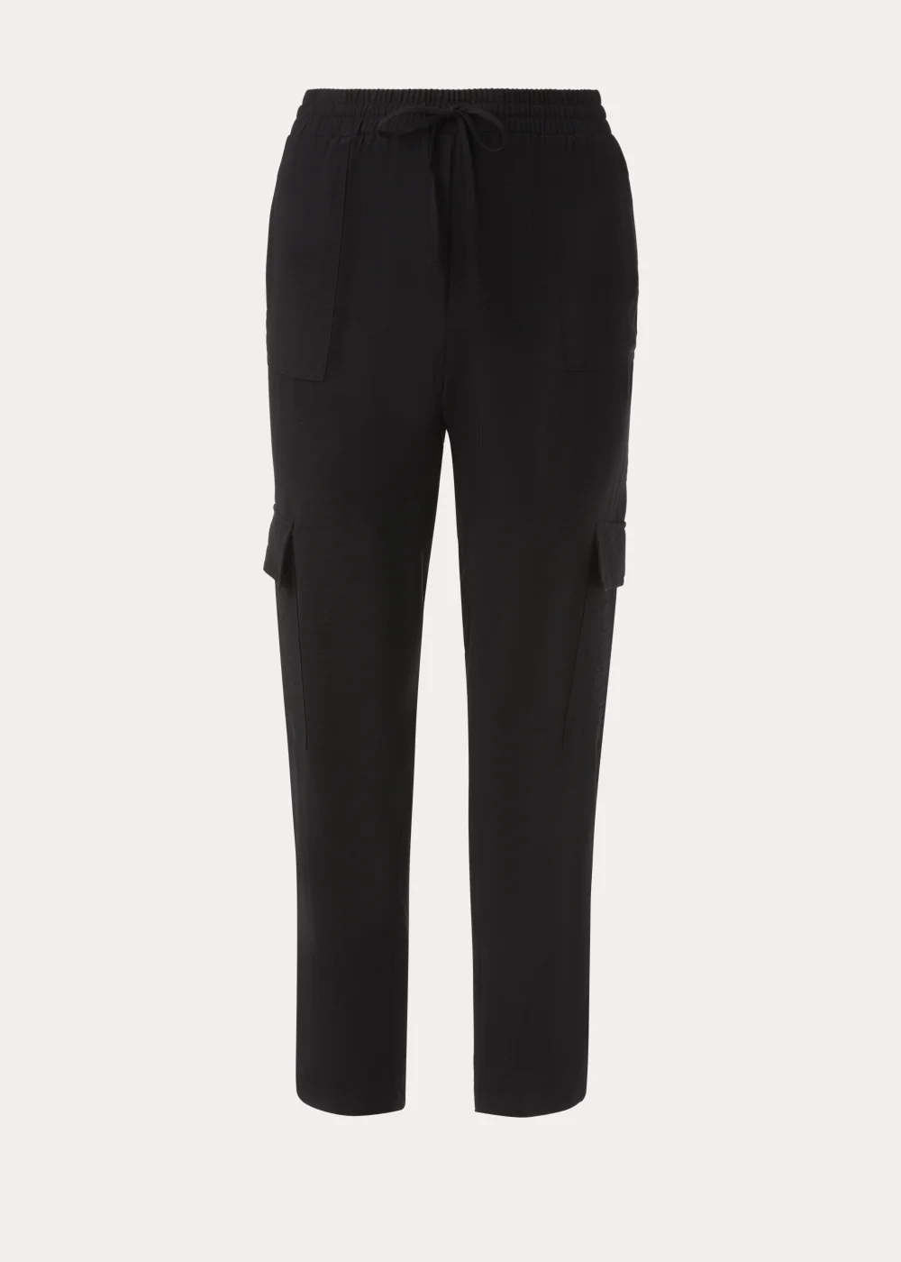 Black Tapered Cargo Trousers - 8 Image 5