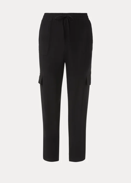 Black Tapered Cargo Trousers - 8 Image 5